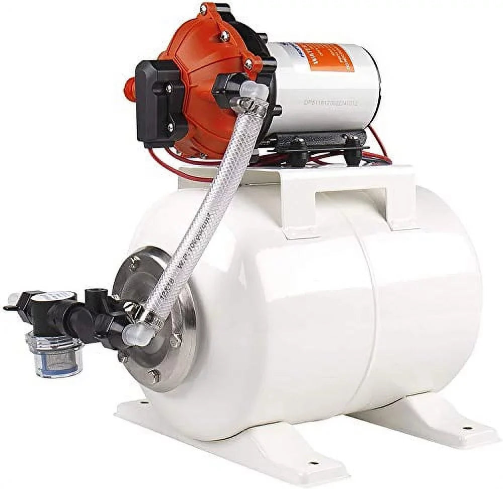 System and 12V, PSI, Tan liquid Gallon SEAFLO Pump 2 5.5 - GPM, Accumulator Tank 60
