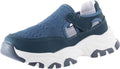 Non Seasons Shoes Breathable Solid Toe Four Women Loop Flat Wedges Round Color Women's Hook Mesh Slip