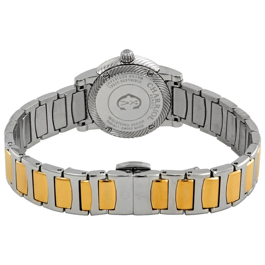 Ladies Dial P26SY2.911.001 Charriol Two-Tone of Mother Watch Diamond Pearl Parisii