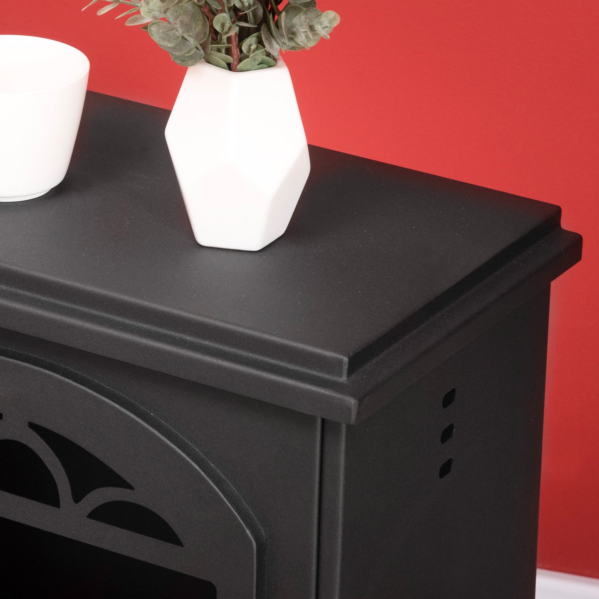 9.75" 0.4 470 Heater to Gal Sq. Fireplace, Ft., HOMCOM up Ethanol Hours, Freestanding 3 Stove Burns Black Max