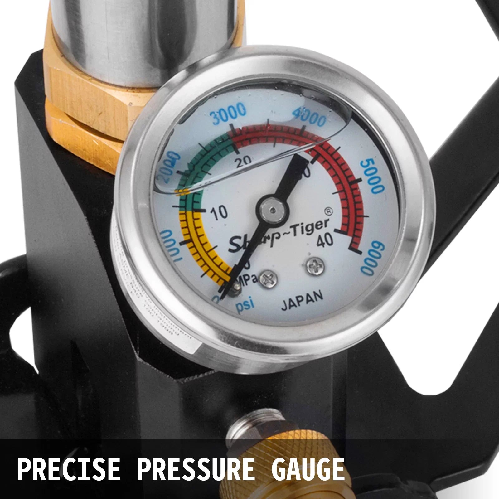 4500PSI Air 3 Pump Gun Rifle Filling Charging PCP Hand Pump Stage Stirrup New Black BENTISM
