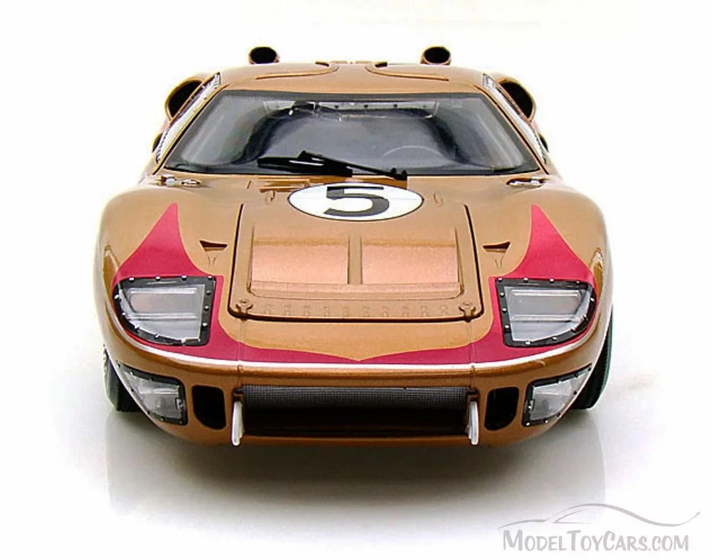 Gold Car - Shelby 1/18 MK Scale #5, Toy II GT-40 Diecast SC403 1966 Model -