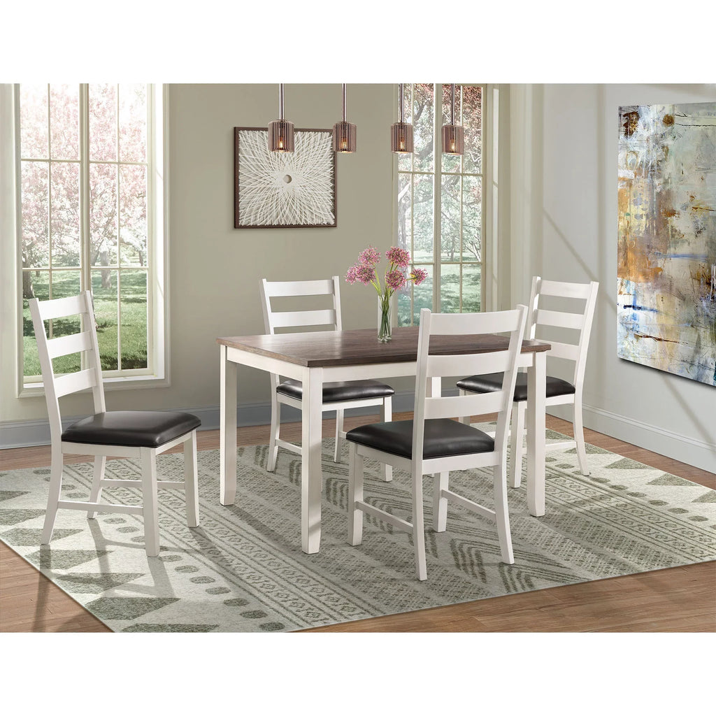 Brown 5-Piece Kona Furnishings House Picket Dining Set