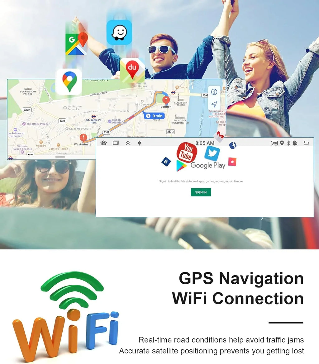 Carplay 2G+32G Car Radio Din Android Auto 6.86 GPS Dash podofo Unit Bluetooth Backup in Touch HD Wireless Stereo HiFi THONZER Camera WiFi Audio Car Screen Head Android Single inch Subwoofer with