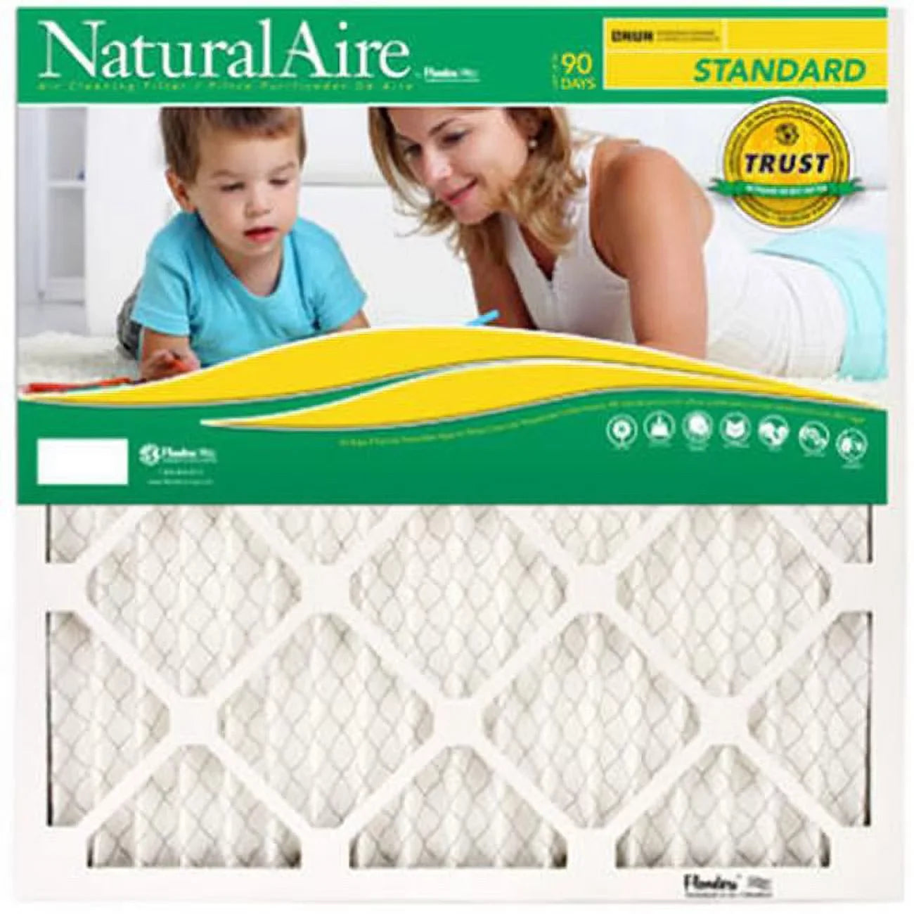 Air 18 x Pleated in. Standard Filter - 12 NaturalAire 18 84858.011818 x Of Pack 1 Flanders