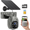 2K Card Motion, View, Cloud &SD Security 360°Pan with PIR Live Trail Cam Night Storage, Waterproof, 4G LTE, Hunting WiFi No SIM Camera Wireless Solar Vision, Camera CAMPARK 90°Tilt, Cellular with Game