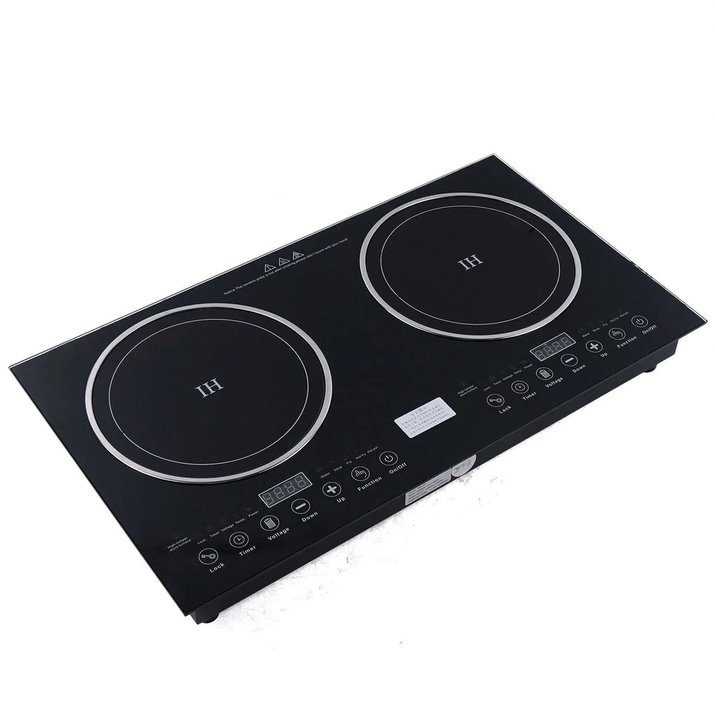 Digital Dual 1200W Burner Cooktop Sensor Cooker Touch ANQIDI Countertop Stove Cooker+1400W Ceramic Portable