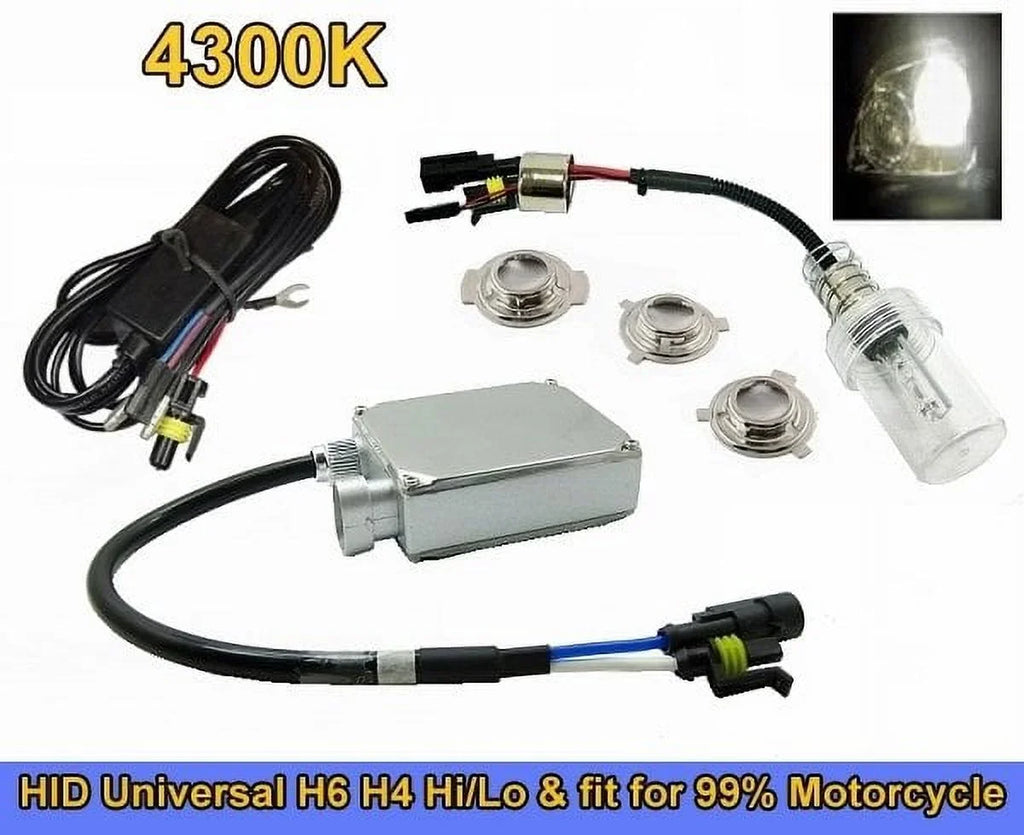 Low C165 Conversion S2 55watt Hi 4300K Motorbike Motorcycle HID Kit H6M Xenon ATV P43T-38 For P15D BA20D