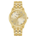 Quartz 97D123 40mm Indicator Date Sutton Gold-Tone Bulova Men's Watch