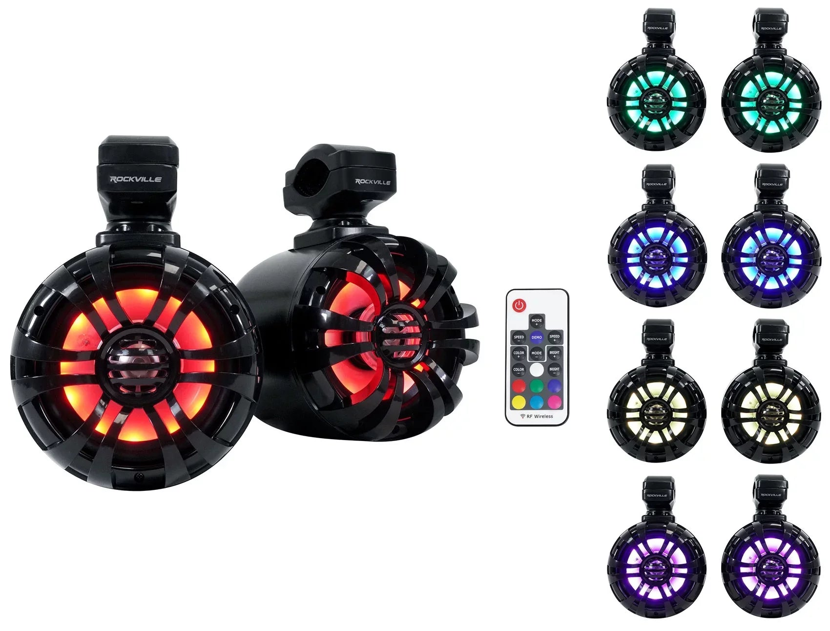 XP900 Pods+LED Memphis Tower RNGR65FE Speakers+Amp Ranger For 2) Polaris 2013-17
