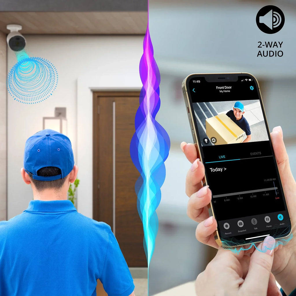 4K Wi-Fi HD Audio Night 2-Way Owl Camera IP with