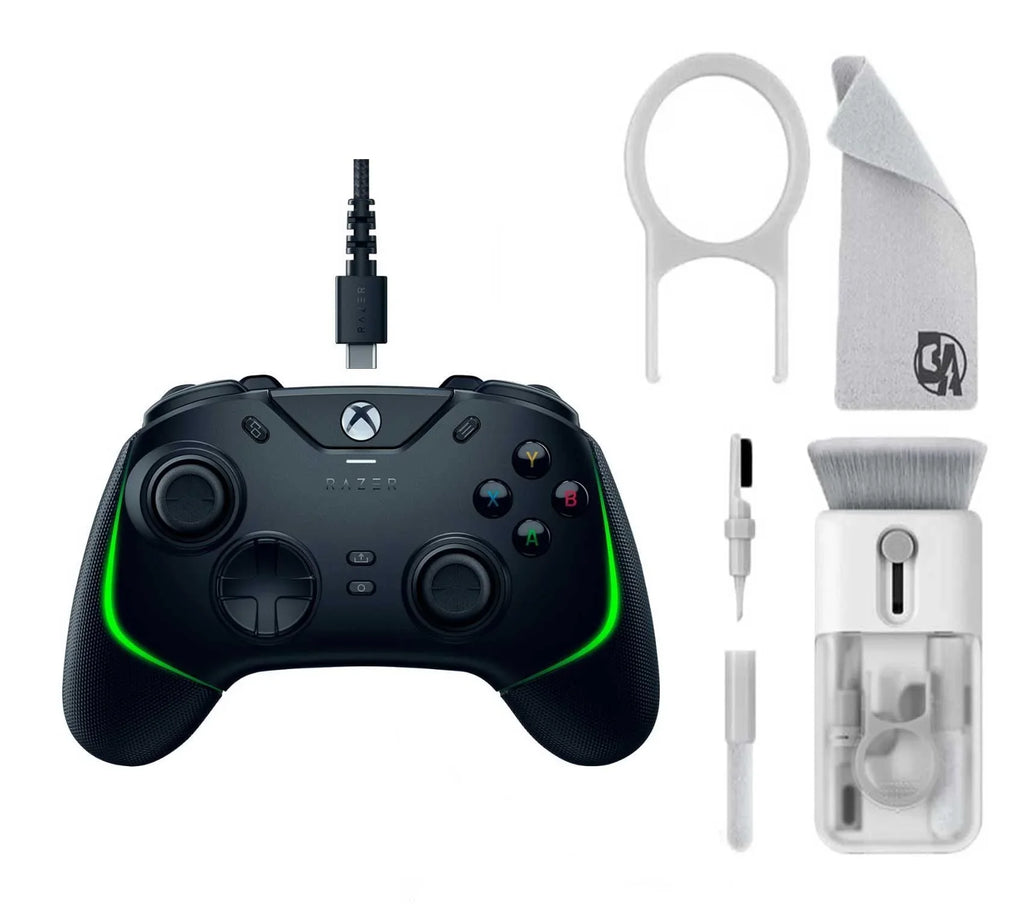 Cleaning kit Backlighting New for with Chroma Xbox Electric Gaming Like Bolt X|S RGB Wolverine Series Bundle With - - Pro Black Controller Chroma Axtion Razer V2