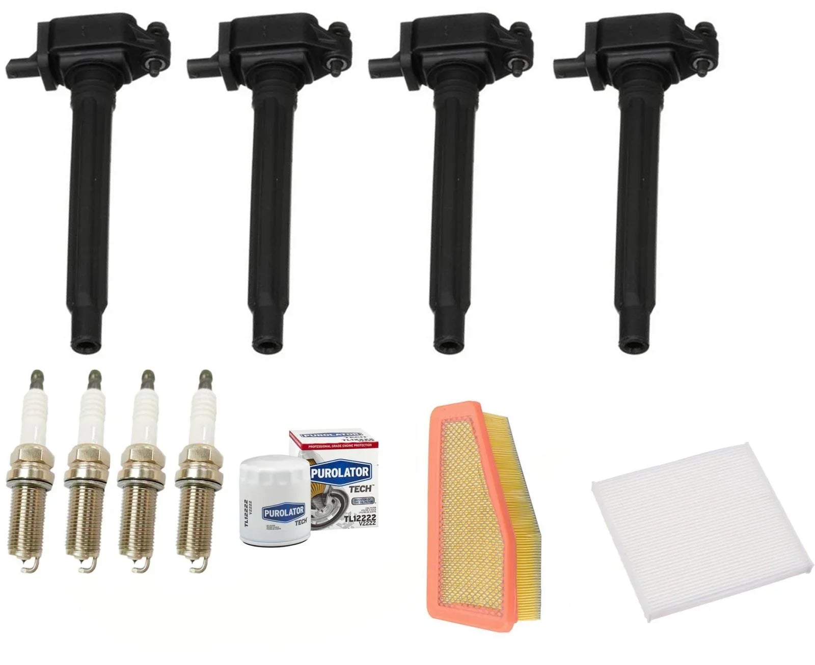 Cherokee Tune Up Ignition Jeep Coils Plugs Kit 2020 For & 2.4L Spark Filters