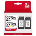 1 276 Pack CL-276 for Combo TS3522 Canon 276XL TR4722 PIXMA Printers TR4720 (1 TR4700 Compatible TS3500 Cartridge XL Replacement for Pack Ink 275 275XL Color) Multi TS3520 PG-275 Black, Value Canon