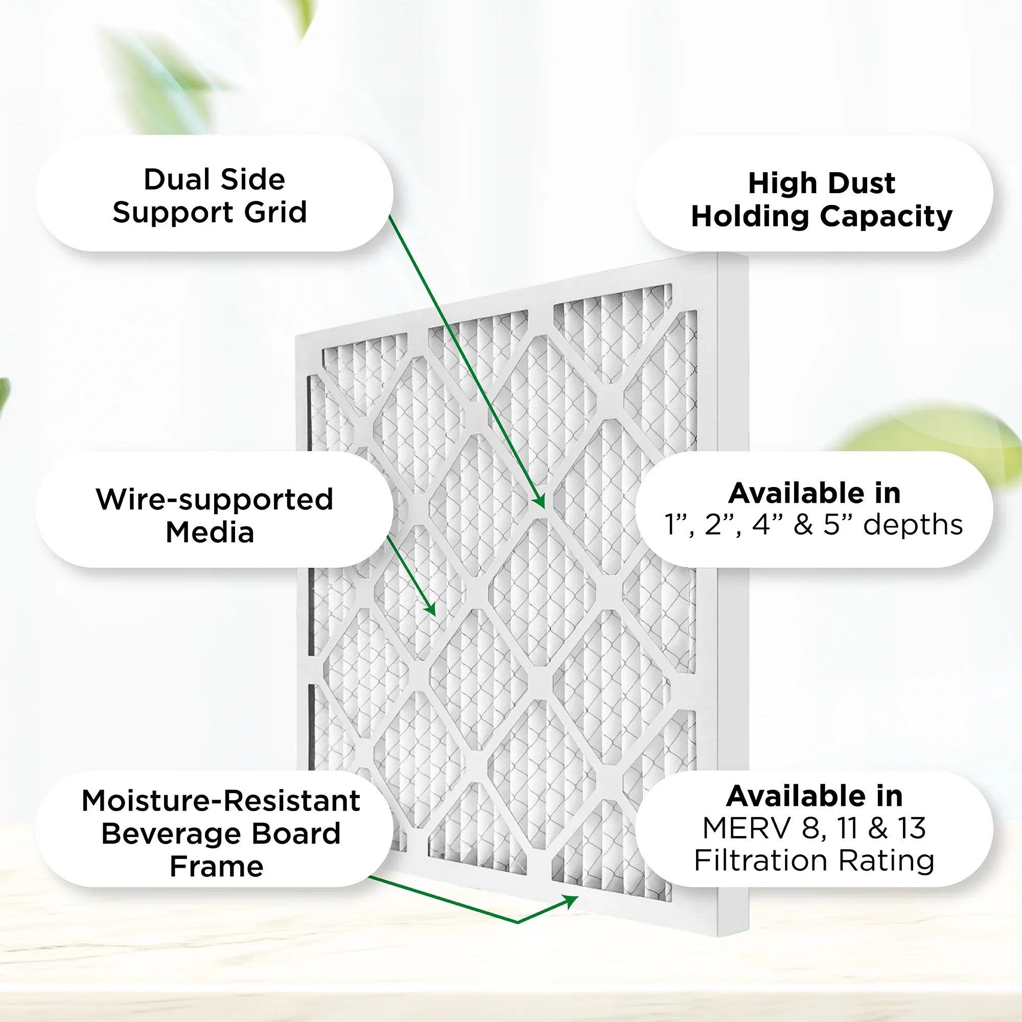 MERV Air dimension: Actual 11, 3 Pleated 23-3/8 MPR 12x24x4 3-3/4 Furnace 4" by Filters AC Pamlico. x 1000 11-3/8 x Pack.