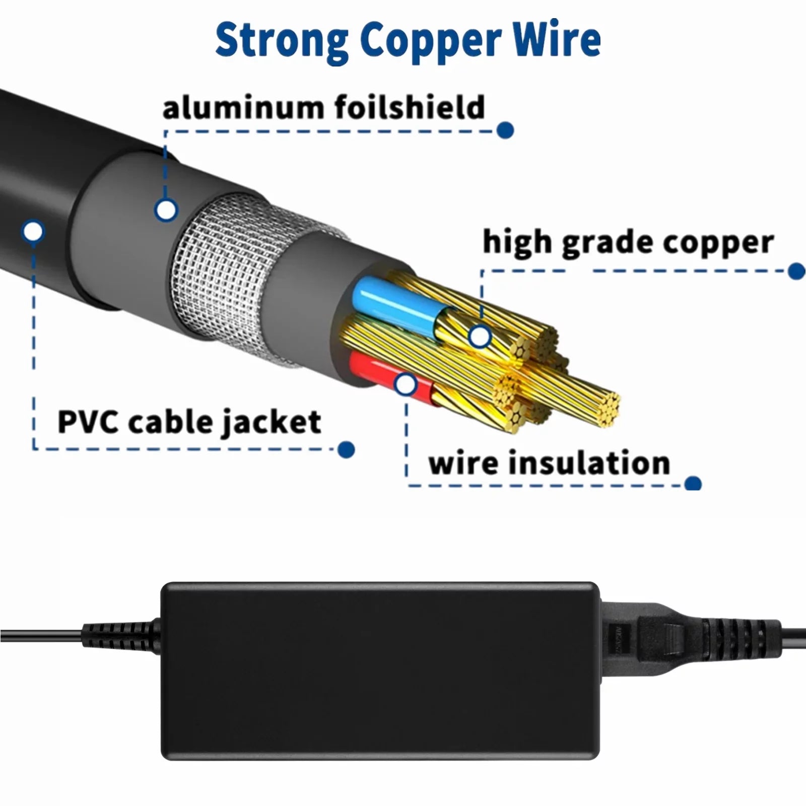'- DC Cord KONKIN XR-1 Mains / Charger 240 PSU Adapter Cable 100 Worldwide GoBook Go-Book IX270 Itronix PC Replacement Voltage Laptop BOO Power Input: AC Use VAC Supply 50/60Hz PS For