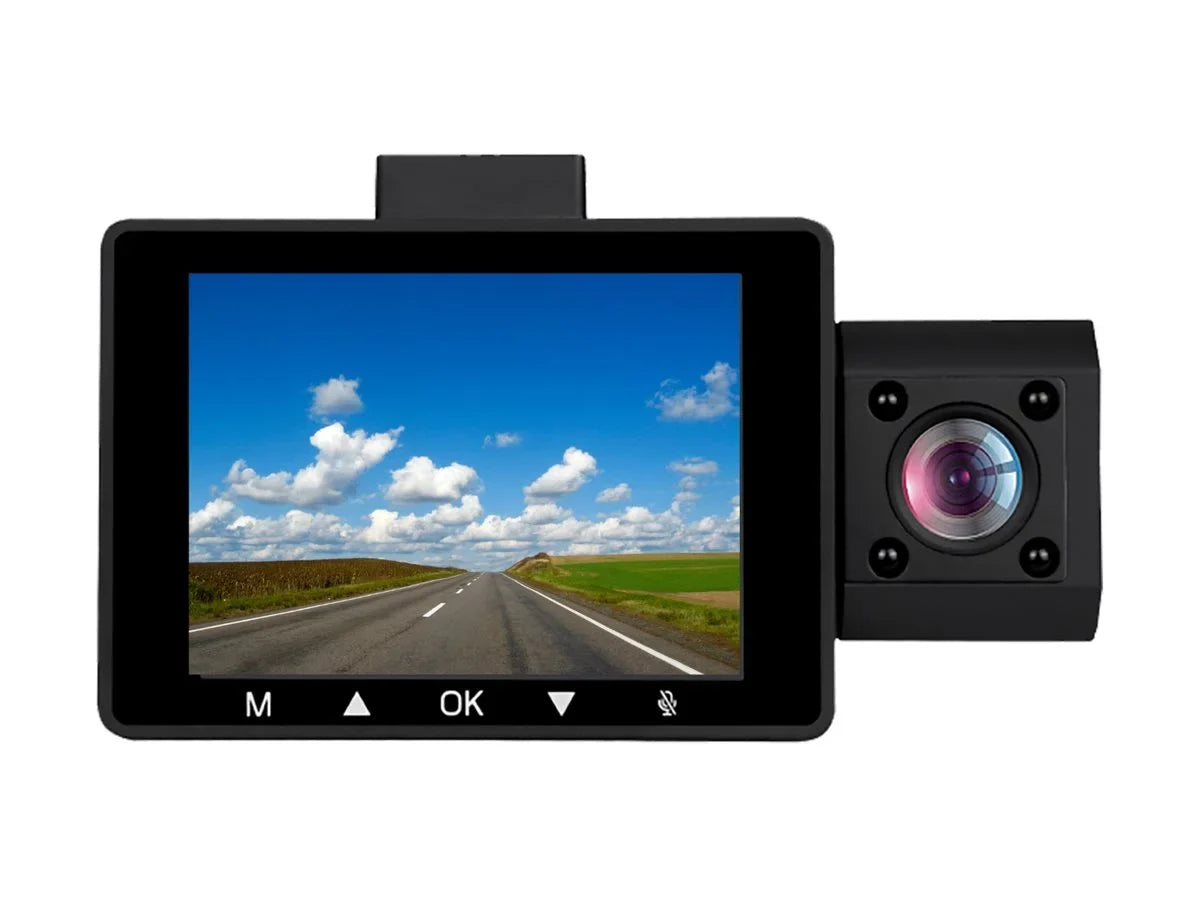Cabin View, Front Edition Scout View, with Angle Rear GOSP32G Pro View by myGEKOgear - Adesso - 2K Surveillance G-Sensor 3-Channel Cam Wide Dash