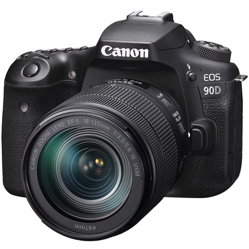 '+ USM Canon + EOS SanDisk Case + 90D Card Tripod + Wideangle IS ZeeTech + 64GB with Accessory Bundle Lens DSLR 18-135mm Camera