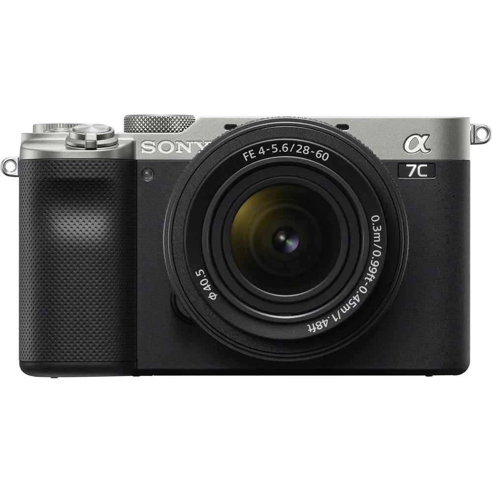 '-LOADED f/2.8 Camera Mirrorless (Silver) a7C 28-60mm Lens+24mm KIT Lens with G