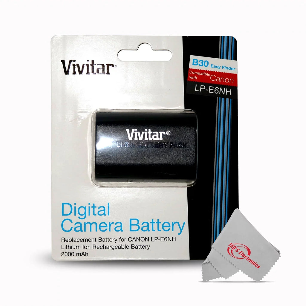Battery 7D 60Da Replacement 90D 5D 6D R6 Vivitar 70D Mark CBE6NH R6 60D Canon IV for 80D R EOS LP-E6NH 3x