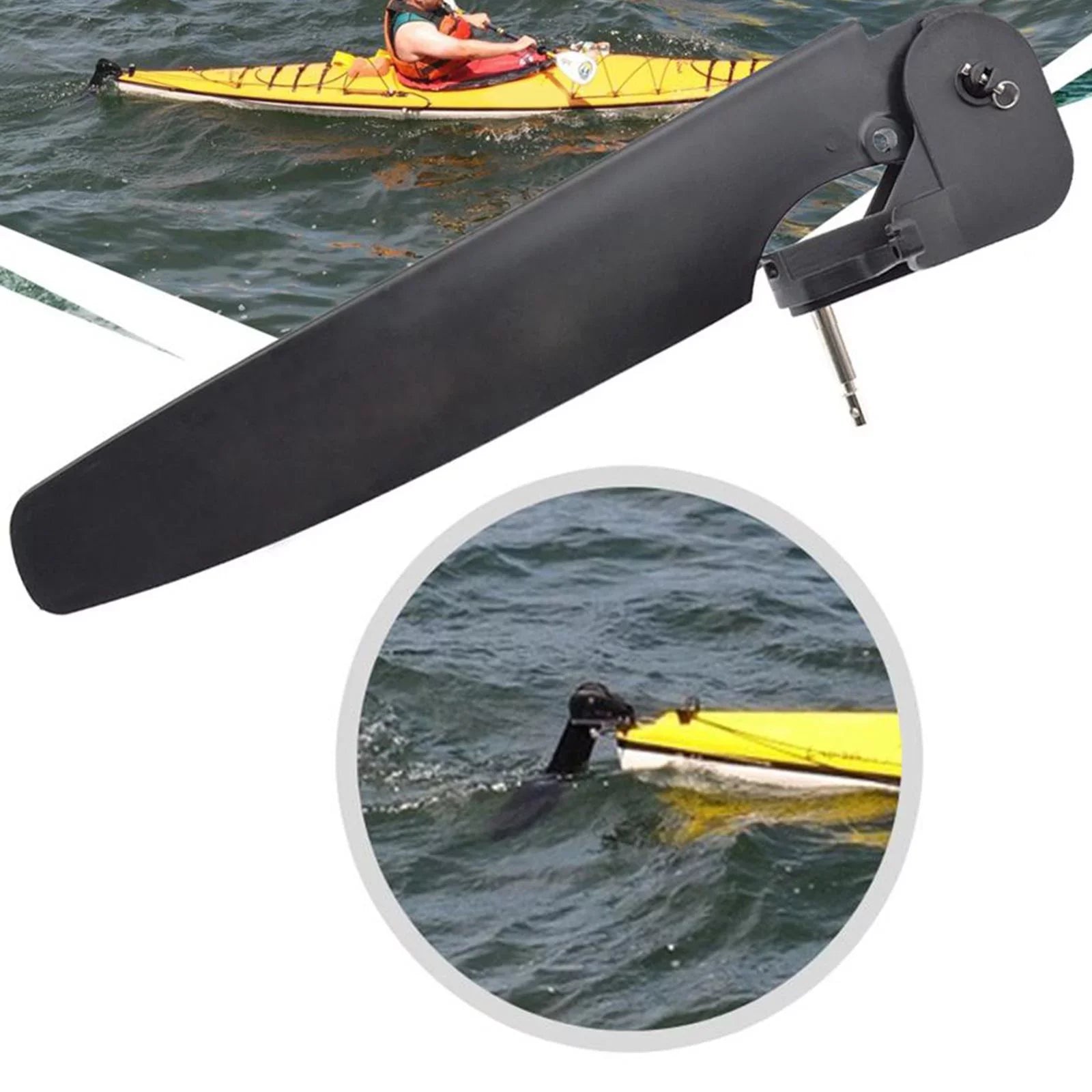 Kayak for Sea Fishing 80mm Universal Rudder pin Fixation Tail Kayak Angling Part Steering Canoe System Tackle Tackle Adjustable Boat Nylon