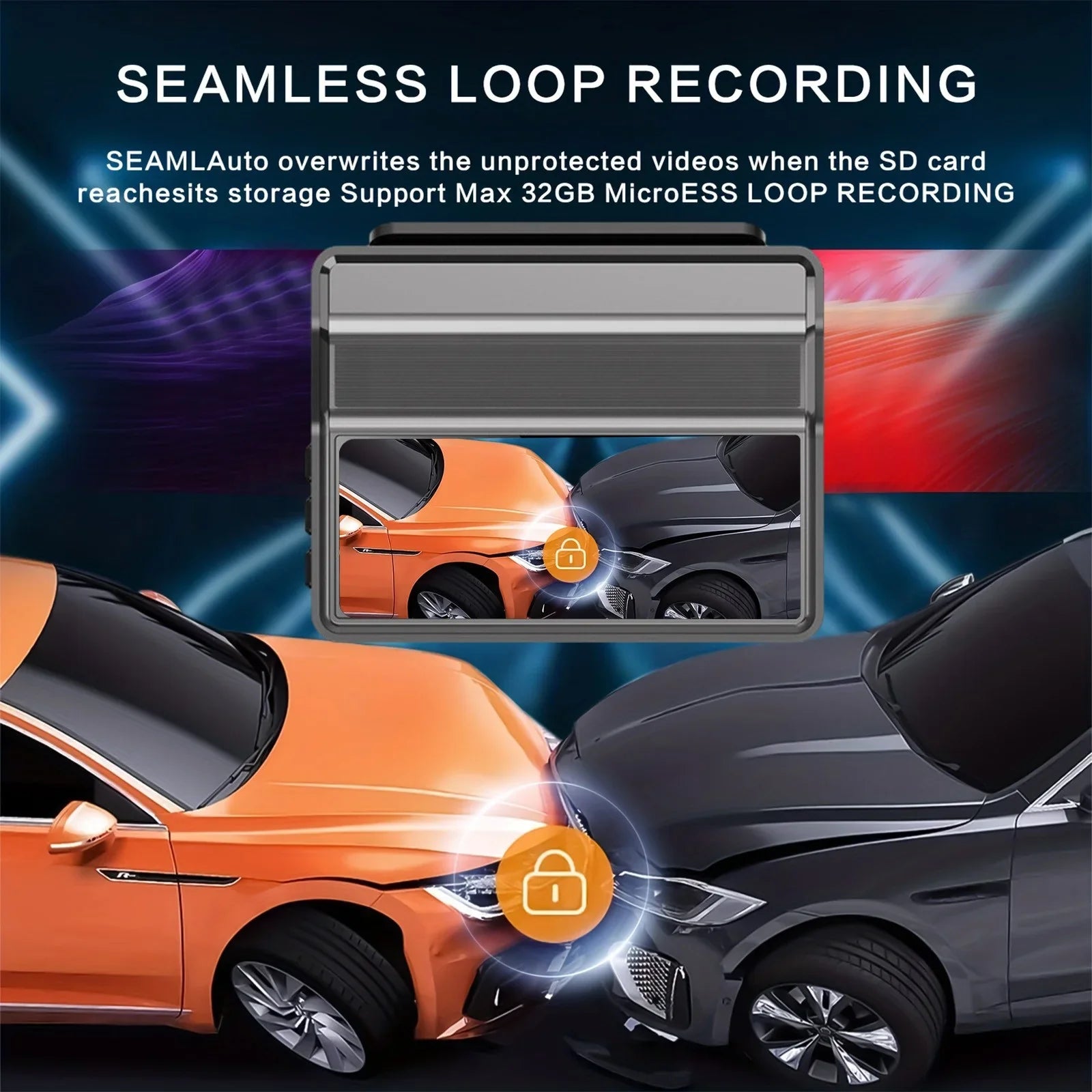 24-hour night vision | car parking 1080P recorder recorder | | recorder monitoring 3.16-inch wide-angle car car 140-degree