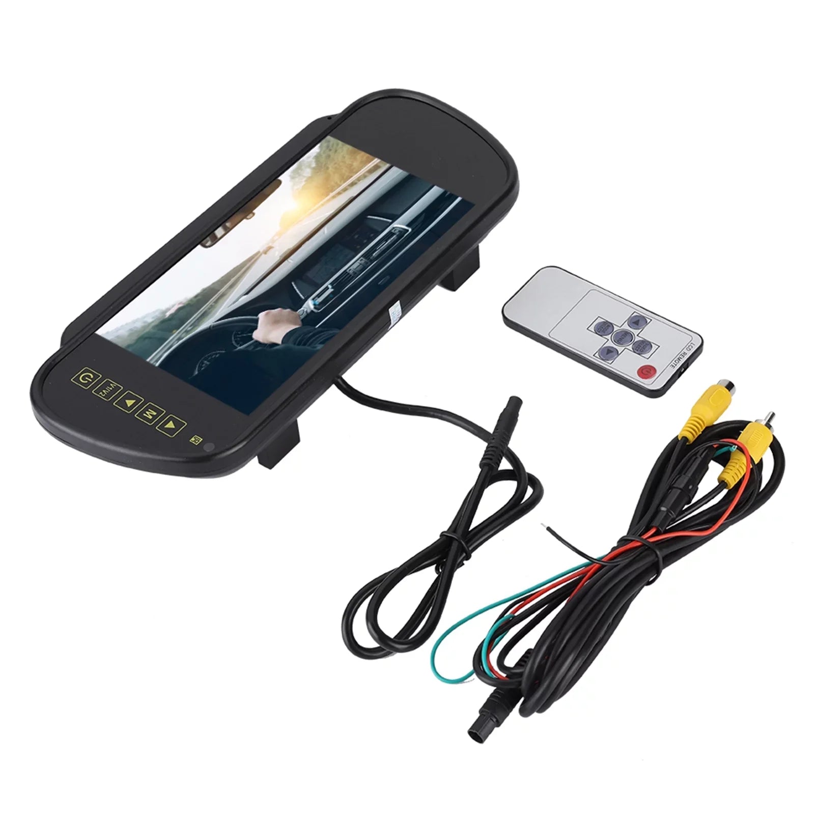 Durlclth Mirror-7inch View Bracket Mirror Car Rear Rearview Monitor Dimming With Camera Rearview Auto LCD