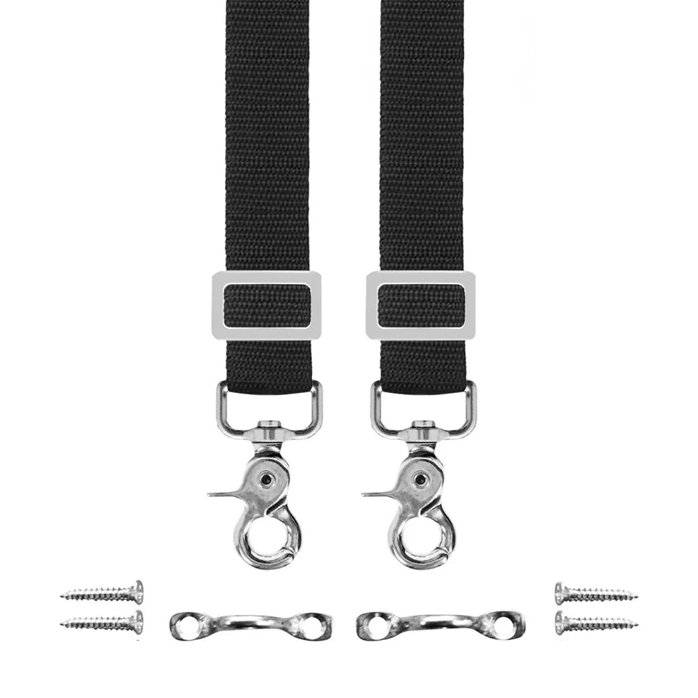 High Top Eye Steel 36", Bimini Hooks Stainless 54" (2) For Straps Wide 46" 1"