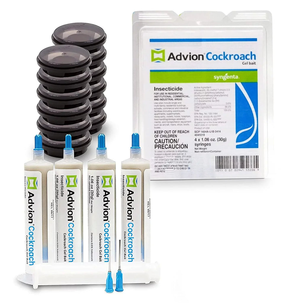 Pest - Cockroach Roach & Bait Cockroach Species- Advion All Injection-12 Roach Killer infestation Stations 4 -Prevent Pesky Tubes30g Indoor Kit Killer-Roach
