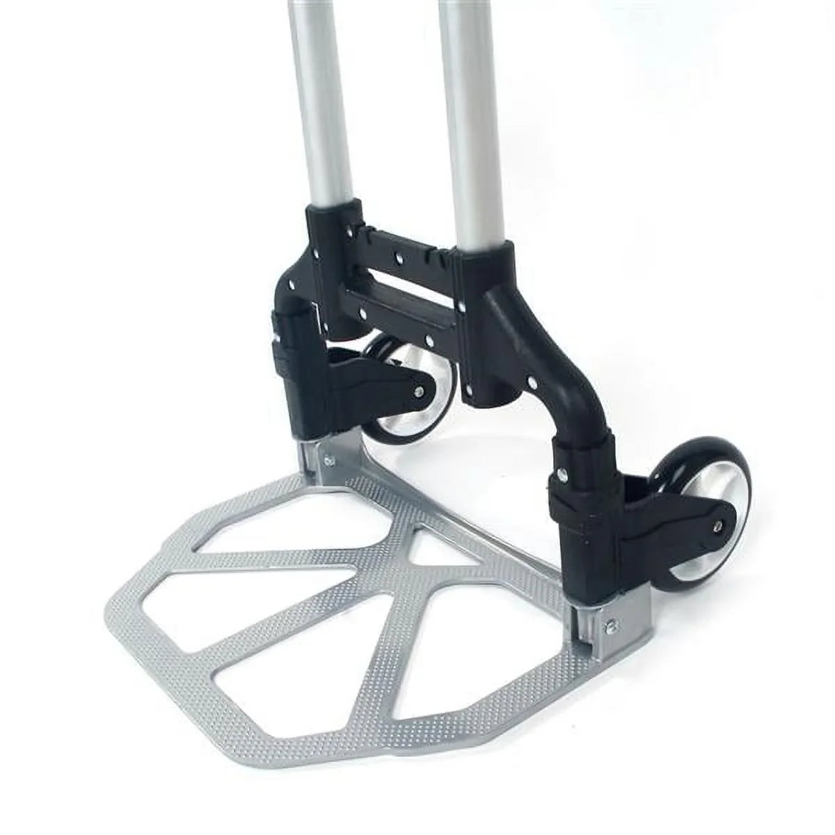 Trolley Aluminum Portable foldable Portable Truck black luggage Push Collapsible cart trolley Cart trolley Folding telescopic Black Dolly