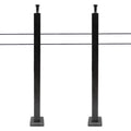 Pre-Drilled Cable Railing Post Fence 36''x2''x2'' Cable Wood for Square Level Railing Deck Two Post Sides System Stainless Steel Concrete Level
