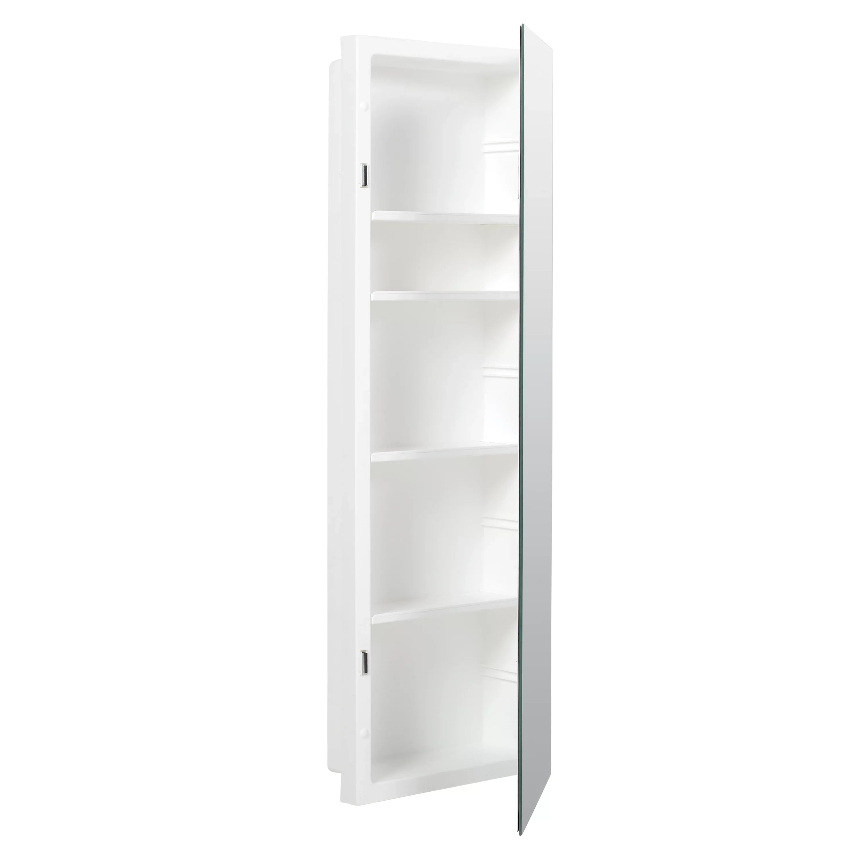American 12 in., Pride Recess-Mount Reversible Frameless Medicine Cabinet, x Rectangle, Mirror 36