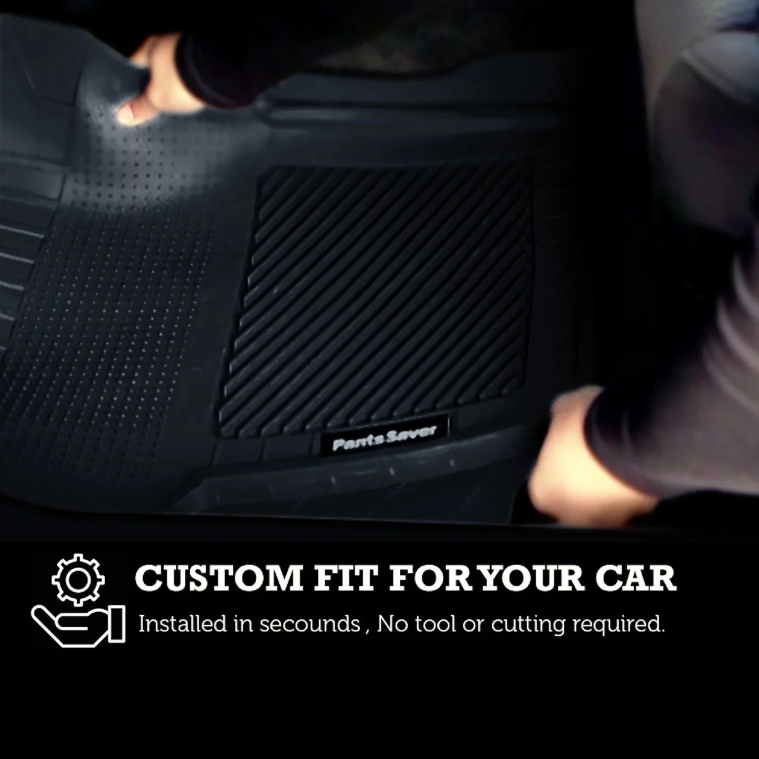 (Gray) PantsSaver Floor Set Custom Mats Genesis -4 Fit Piece for Protection All G80 2021-2023 climate