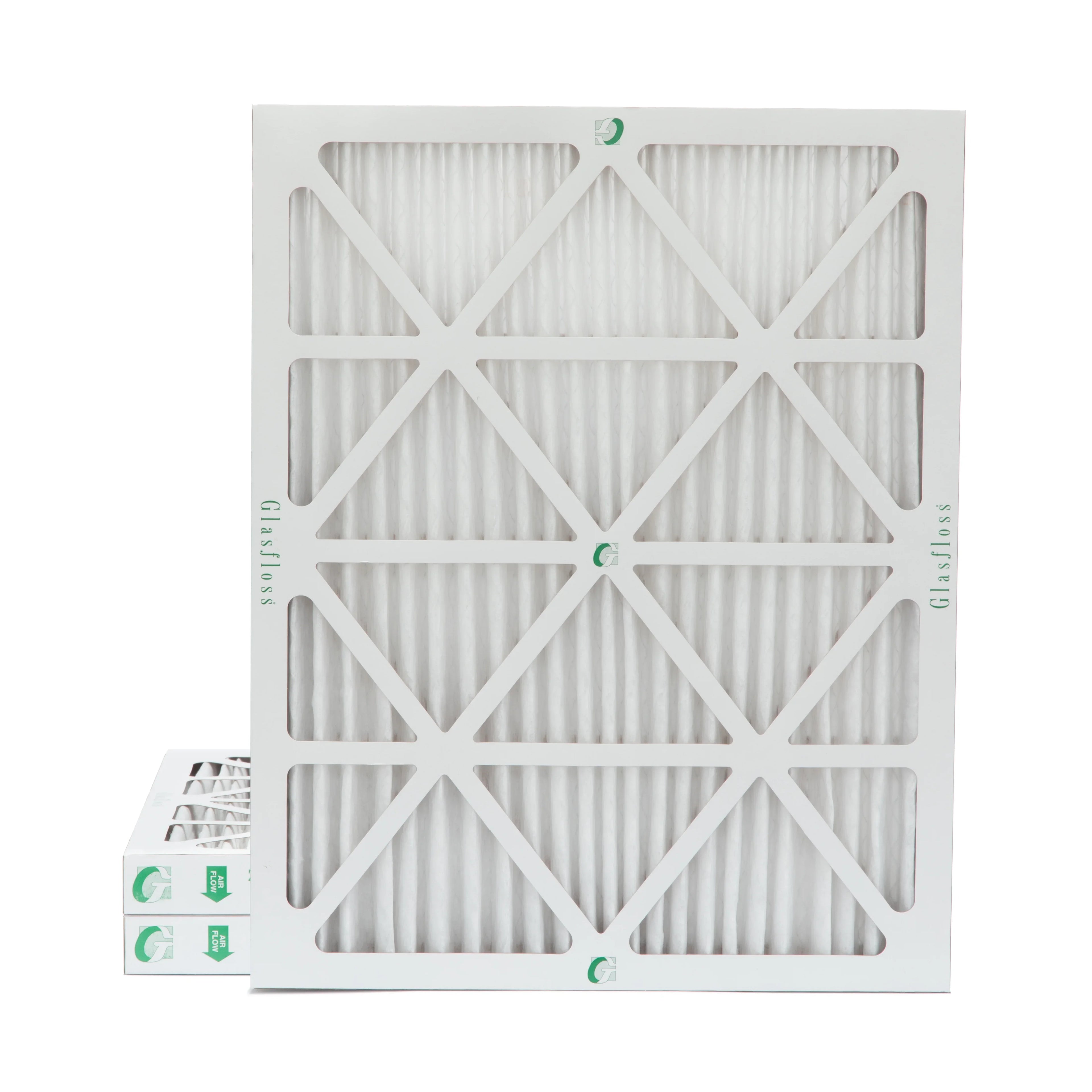 Pleated 17-1/2 of 13 by Inch MERV Air Filters x 18x20x2 x dimension: Actual 19-1/2 3 Glasfloss. Pack 1-3/4 2"