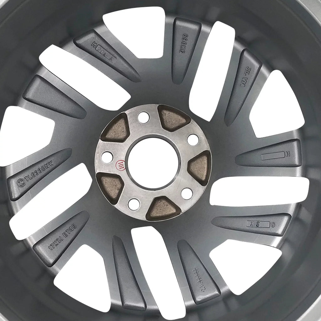 Automotive Twisted grade Wheel Rim for x CR-V Honda Silver 2016 2015, Velospinner Replacement Brand Alloy spoke 17" OEM New 7" Single 64069A