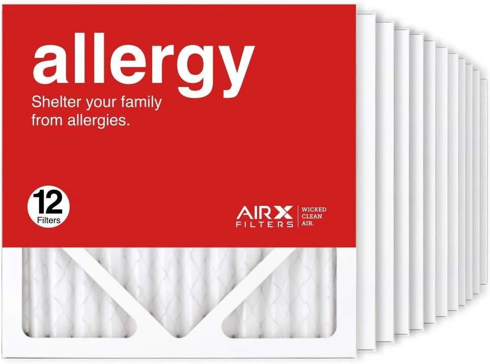 Air Pleated Made HV Air Filter, In The 12-Pk, 11 Filter MERV 12X12x1 Furne Allergy