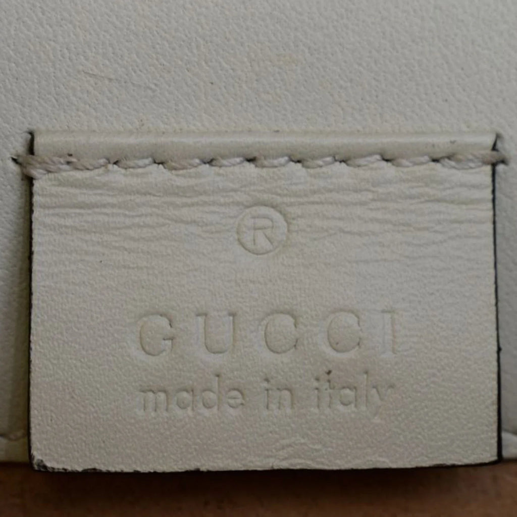 Pont Shoulder 9 Creme Calfskin Pre-owned Bag Leather