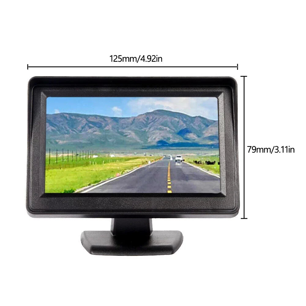 TFT Reverse MonitorRear PAL Display 4.3" Monitor View Car Camera LCD NTSC HD