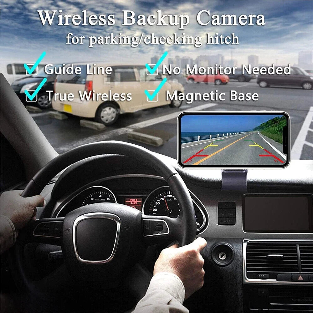 Backup Battery JahyShow Wireless, High-Capacity View Camera, Front/Rear Magnetic 9600mAh WiFi