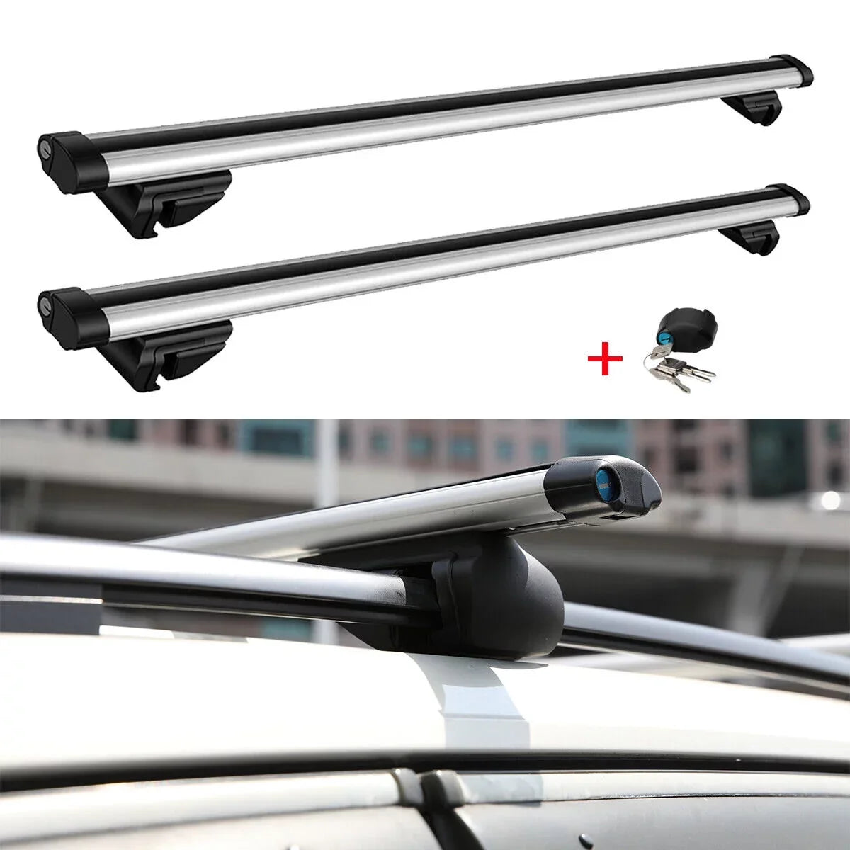 Bar Rack Cargo Top Carrier Cross Car 46" Roof Outback Wagon Subaru Bicycle For