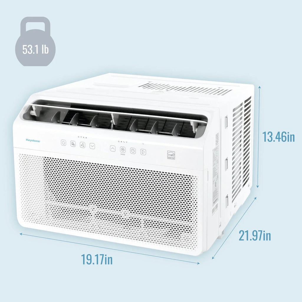 with 8,000 Mounted Inverter Window Control BTU Remote Conditioner Air Keystone