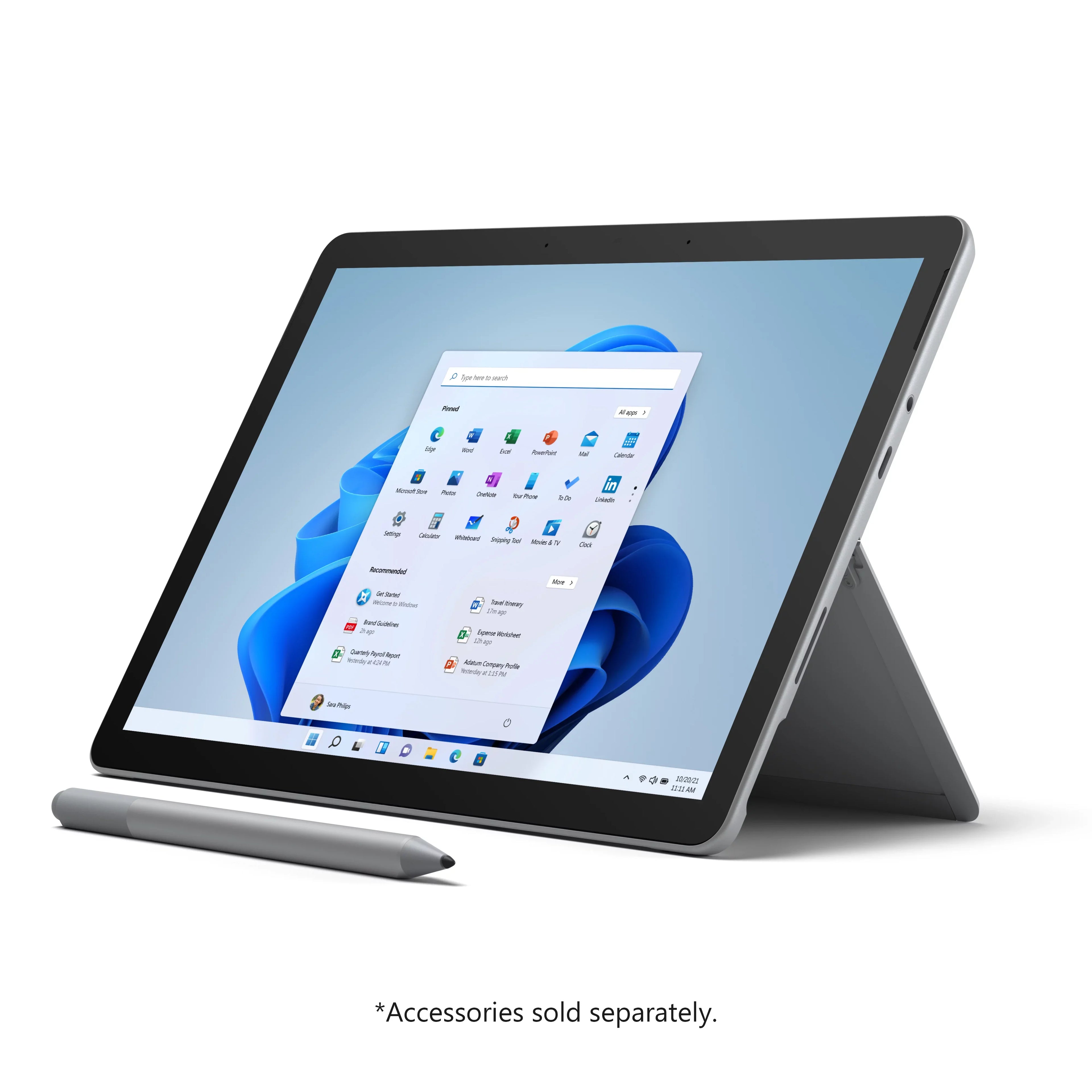 Windows Platinum, Gold Sense Pixel Surface 10.5" Intel®Pentium® 10 Display, touch, 128GB Point 8VA-00001 8GB Flow Microsoft 11, 6500Y, Multi- RAM, SSD, 3 Go