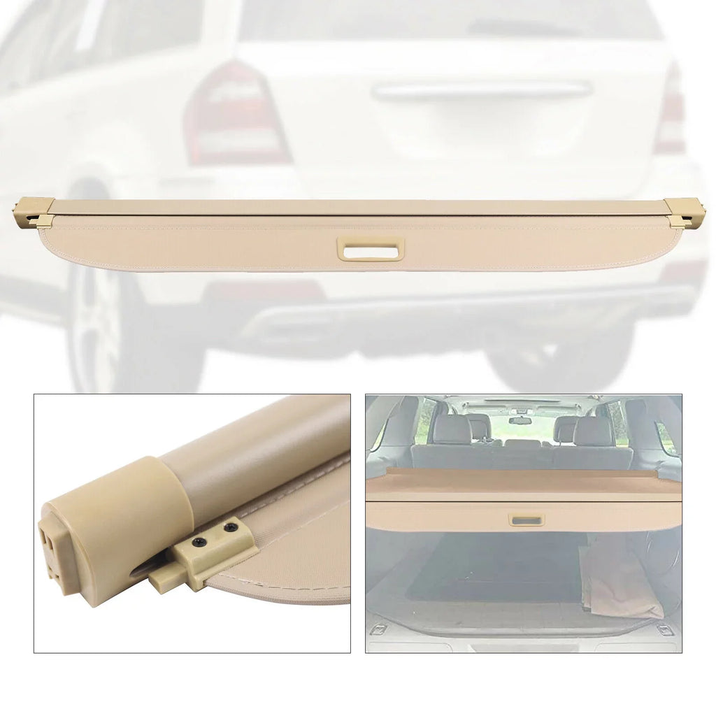 Security Mercedes 07-12 GL550 Shade Beige Shade Cover Cargo 2007-2012 Trunk Trunk Security Fits Privacy Benz Security Benz Privacy GL550 Cover Mercedes For Trunk Shelf Cargo Cover Cargo Shade Rear