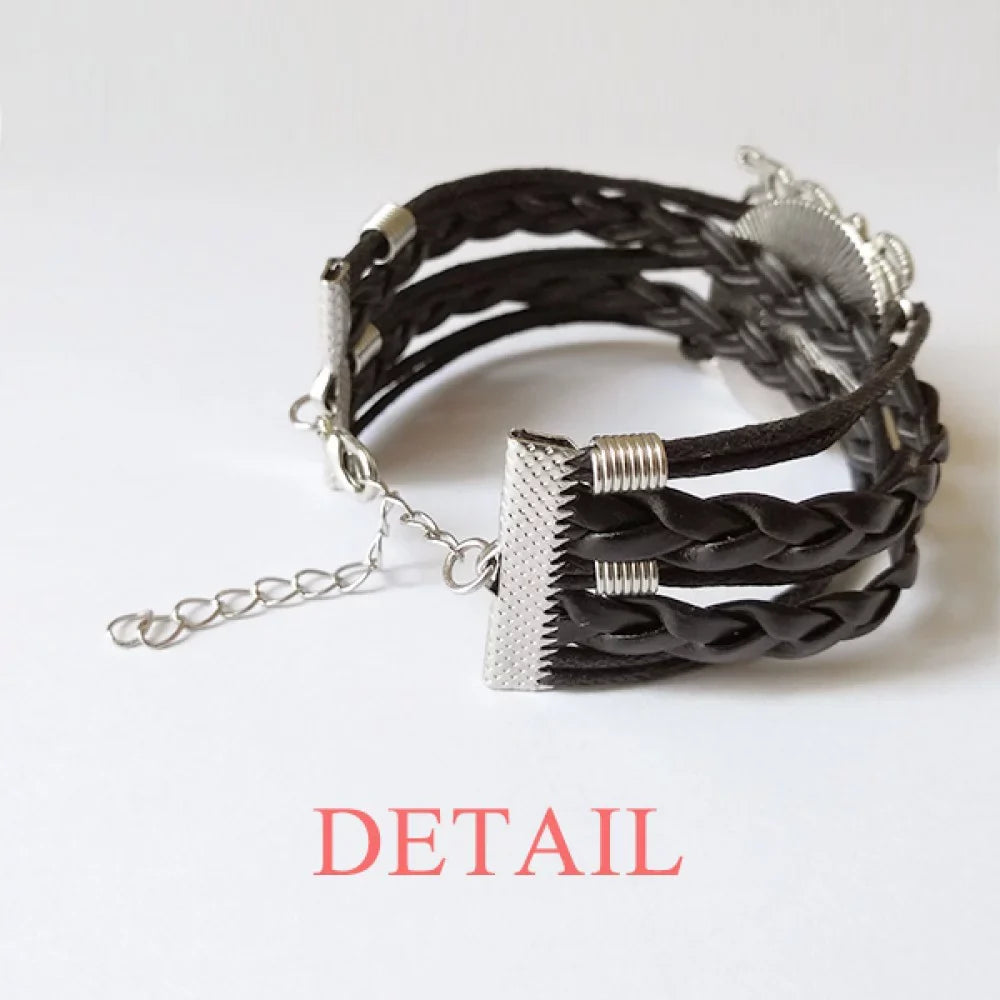 Is Kind Twisted Leather Bracelet Wristband Knitting Accessory Love Is Love Love Patient Rope