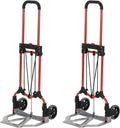 W/Telescoping Truck Steel Cart (4 160Lb Hand Personal Handle, Luggage Pack) Silver/Black MCI Capacity Folding