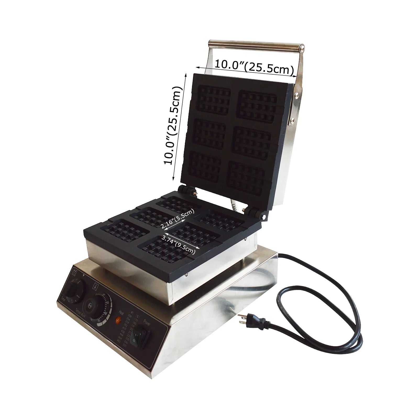 Oven Baking Six Electric Nonstick INTSUPERMAI Grid 6Pcs Scones Machine Keli Grid Waffle Commercial Machine