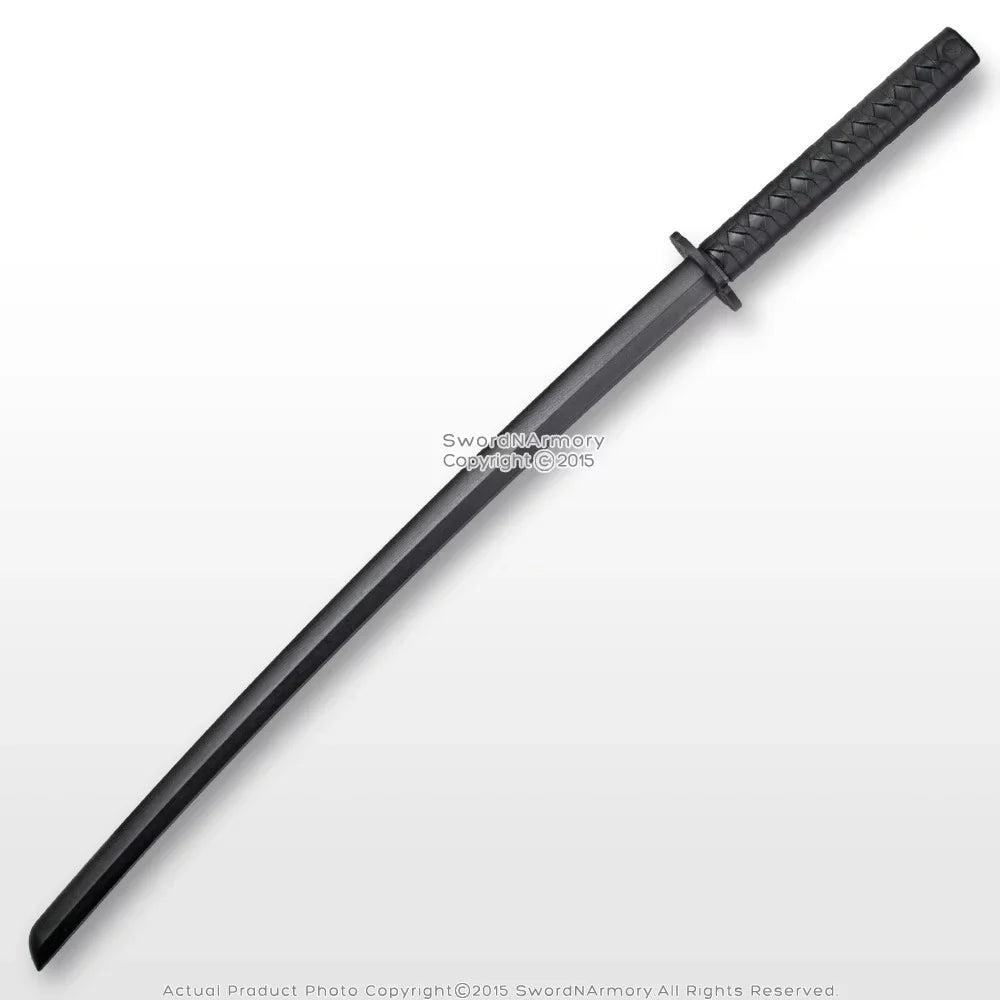 Polypropylene Samurai 39" Katana Black Kendo Practice Tool Sword Training