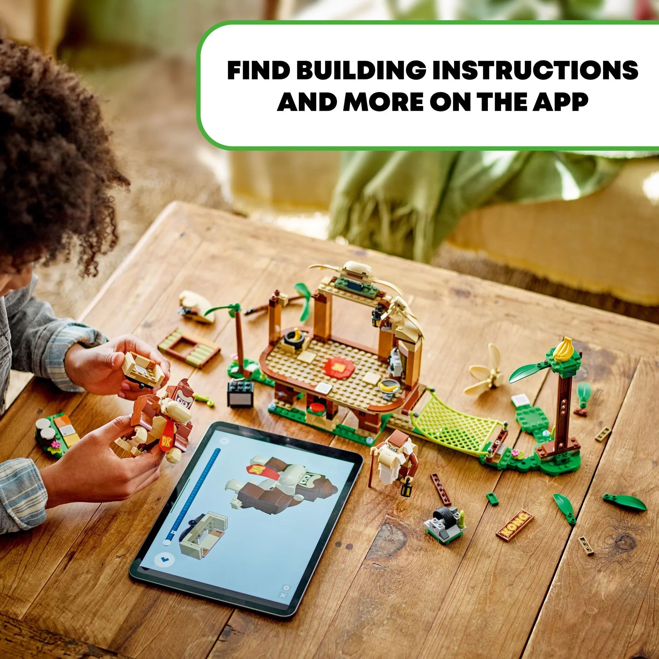 with Collectible Buildable Super and Set, Mario Kong for 71424 House Gift Game Fun Super 8-10 Donkey Figures Tree Cranky 2 Expansion LEGO Kong, Birthday Year Donkey Kids, Kong’s Old Mario