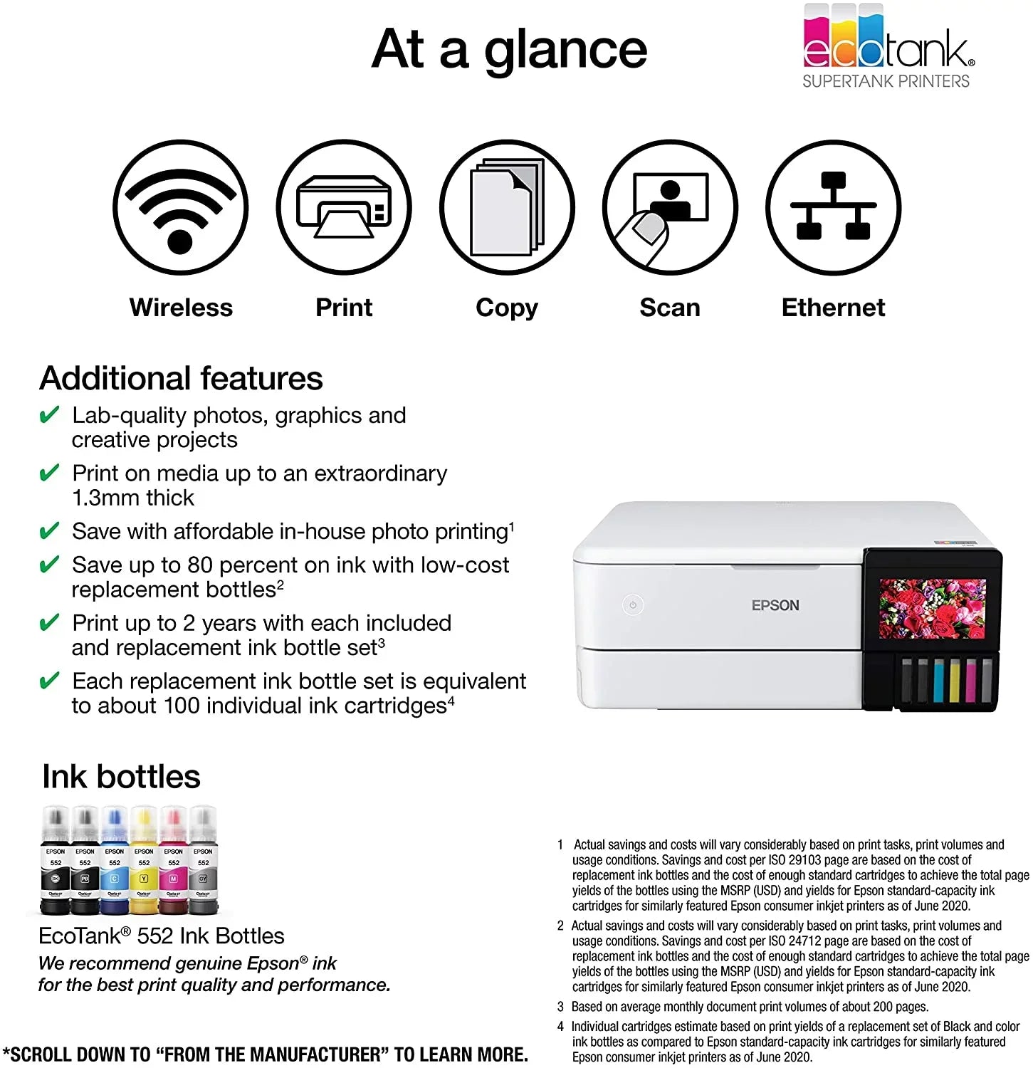ET-8500 - Printer EcoTank C11CJ20201 White Photo All-in-One Epson
