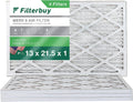 AC Filters Air MERV Furnace HVAC Pleated 8 13x21.5x1 Filterbuy (4-Pack)